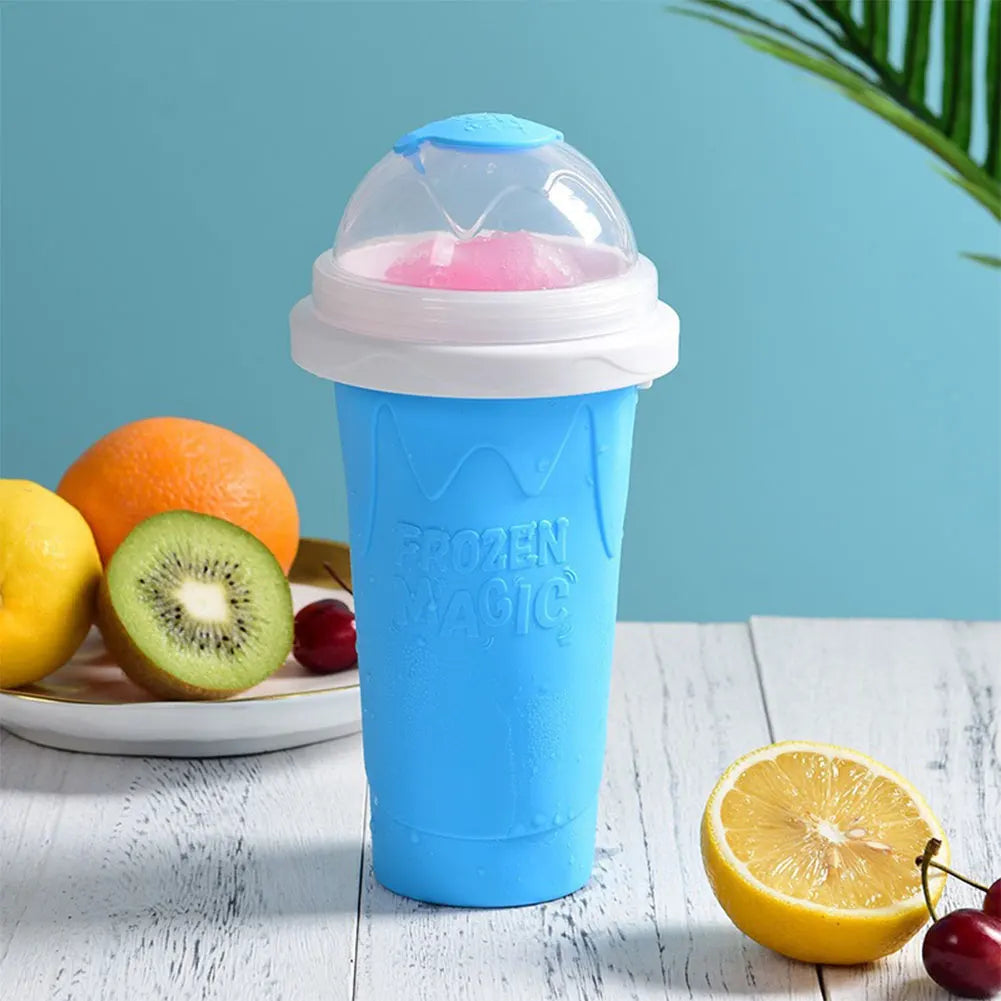 ML Quick-Frozen Slushy Maker Cup with Lid Slushy Cup For Homemade Smoothies Juice Ice Cream Summer Squeeze Cup Kitchen Tool