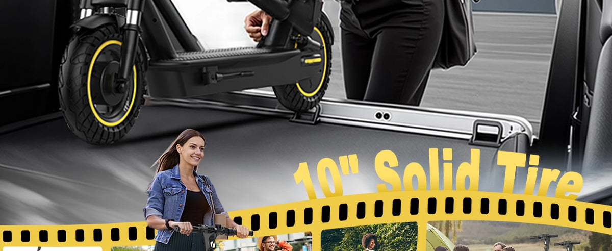 2026 NEW 10inch Electric Scooter 500W Motor 42V 14.5AH Battery Up to 22MPH Max Speed & 28 Miles Max Range Dual Suspension Folding E-Scooter