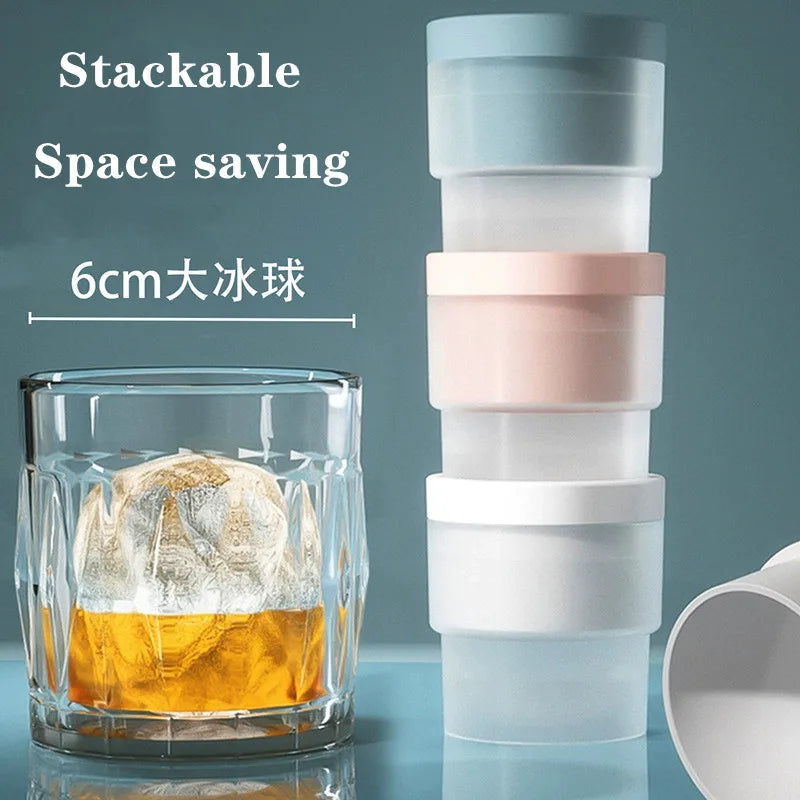 4/1pcs Ice Cube Mold Ice Ball Maker Reusable Balls Silicone Ice Cube Molds Jelly Mould Bar Party Whiskey Coctail for Cold Drinks