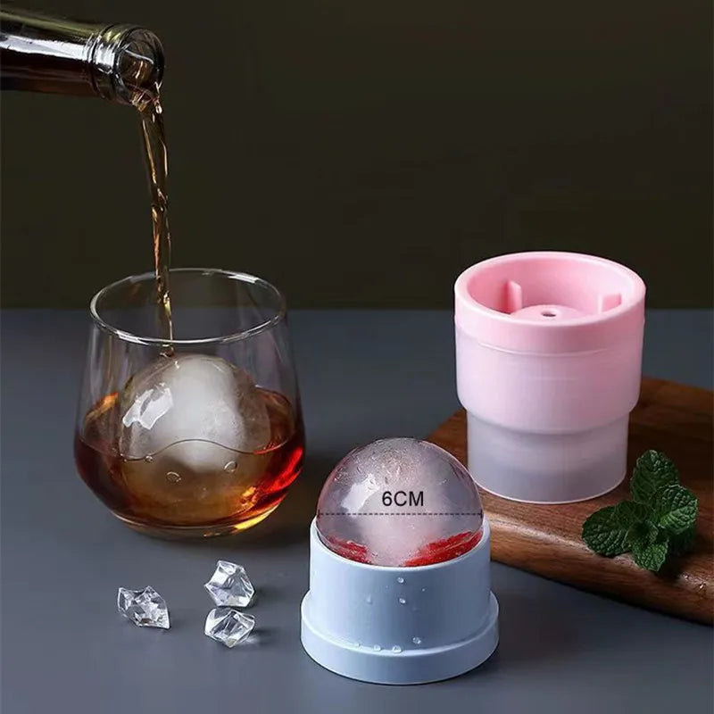 4/1pcs Ice Cube Mold Ice Ball Maker Reusable Balls Silicone Ice Cube Molds Jelly Mould Bar Party Whiskey Coctail for Cold Drinks