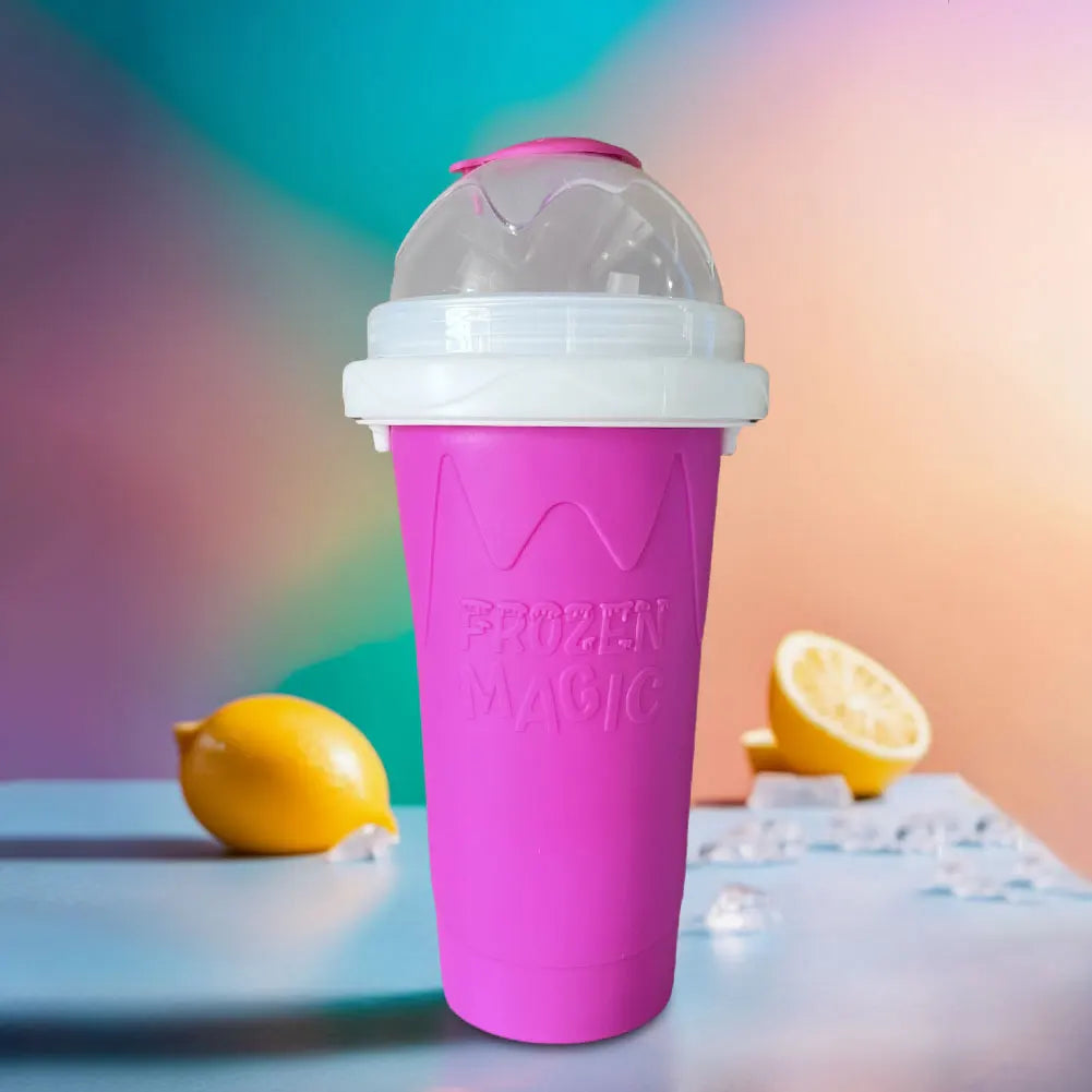 ML Quick-Frozen Slushy Maker Cup with Lid Slushy Cup For Homemade Smoothies Juice Ice Cream Summer Squeeze Cup Kitchen Tool