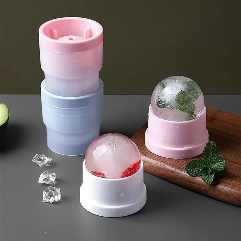 4/1pcs Ice Cube Mold Ice Ball Maker Reusable Balls Silicone Ice Cube Molds Jelly Mould Bar Party Whiskey Coctail for Cold Drinks