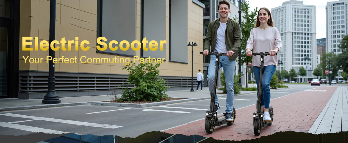 2026 NEW 10inch Electric Scooter 500W Motor 42V 14.5AH Battery Up to 22MPH Max Speed & 28 Miles Max Range Dual Suspension Folding E-Scooter