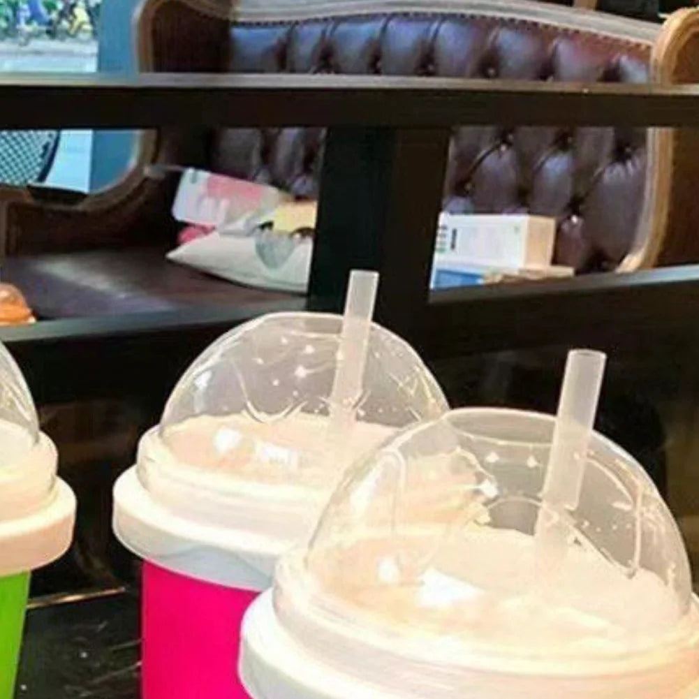 ML Quick-Frozen Slushy Maker Cup with Lid Slushy Cup For Homemade Smoothies Juice Ice Cream Summer Squeeze Cup Kitchen Tool
