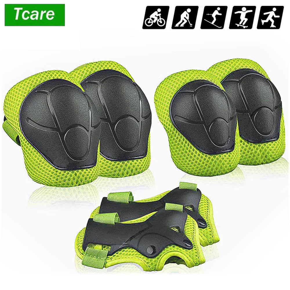 Kids 6 Piece Protective Gear Set-Knee, Elbow, & Wrist Pads