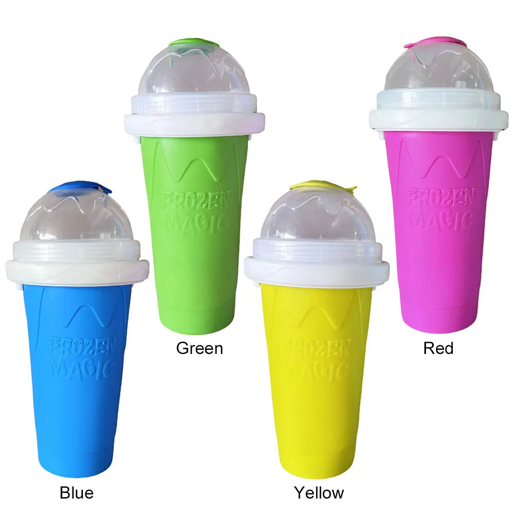 ML Quick-Frozen Slushy Maker Cup with Lid Slushy Cup For Homemade Smoothies Juice Ice Cream Summer Squeeze Cup Kitchen Tool